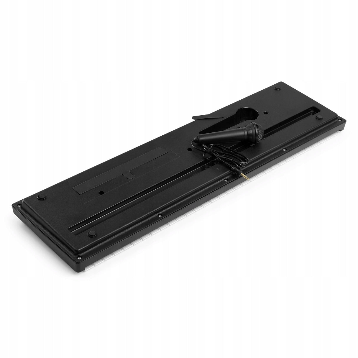 Keyboard z Akumulatorem + Mikrofon 49 Klawiszy dla Dziecka Czarny do Nauki