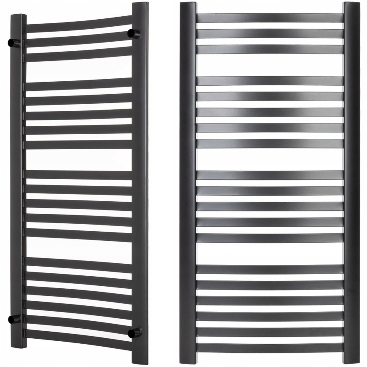 Grzejnik Drabinka Łazienkowy Dekoracyjny Wodny Mat 57x115 cm 556W Czarny