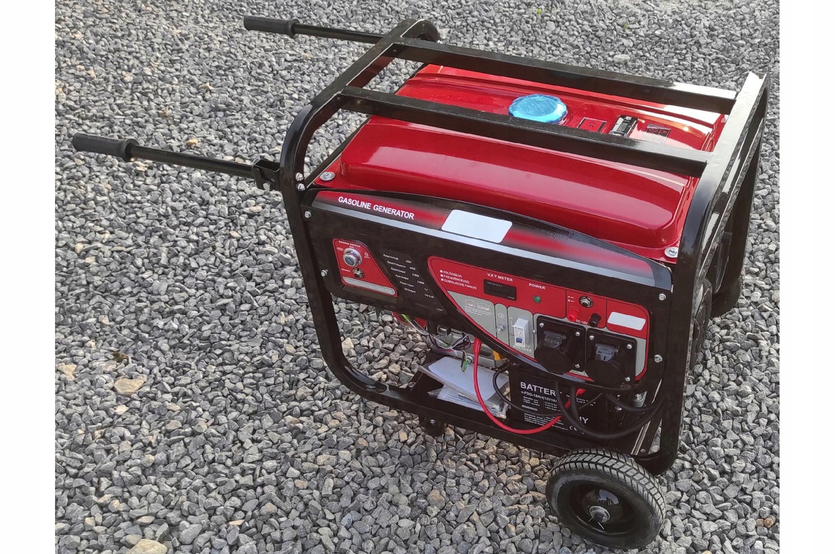 Agregat Generator Prądu Benzynowy Jednofazowy Przenośny 5500W 13KM AVR 25L