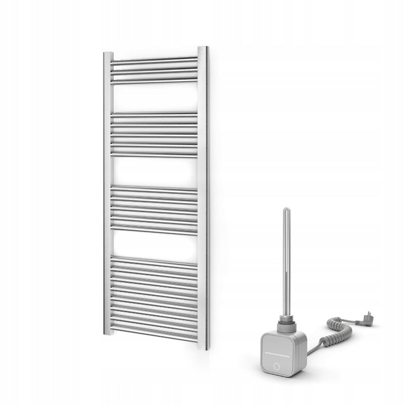 Grzejnik Łazienkowy Elektryczny Drabinka Grzałka 45x115 cm 600 W Chromowany