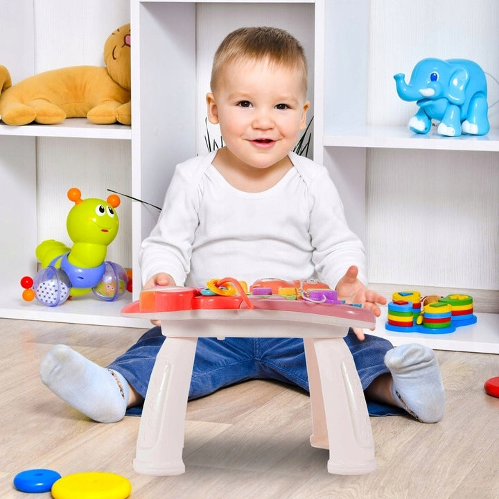 Pchacz Interaktywny Chodzik Stolik Rozkładany 5w1 dla Dziecki Edukacyjny