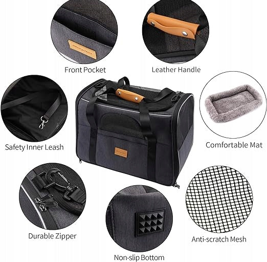 Transporter Dla Psa I Kota Poves Otwierany Z Góry Boku 44x31x34cm Do 7kg