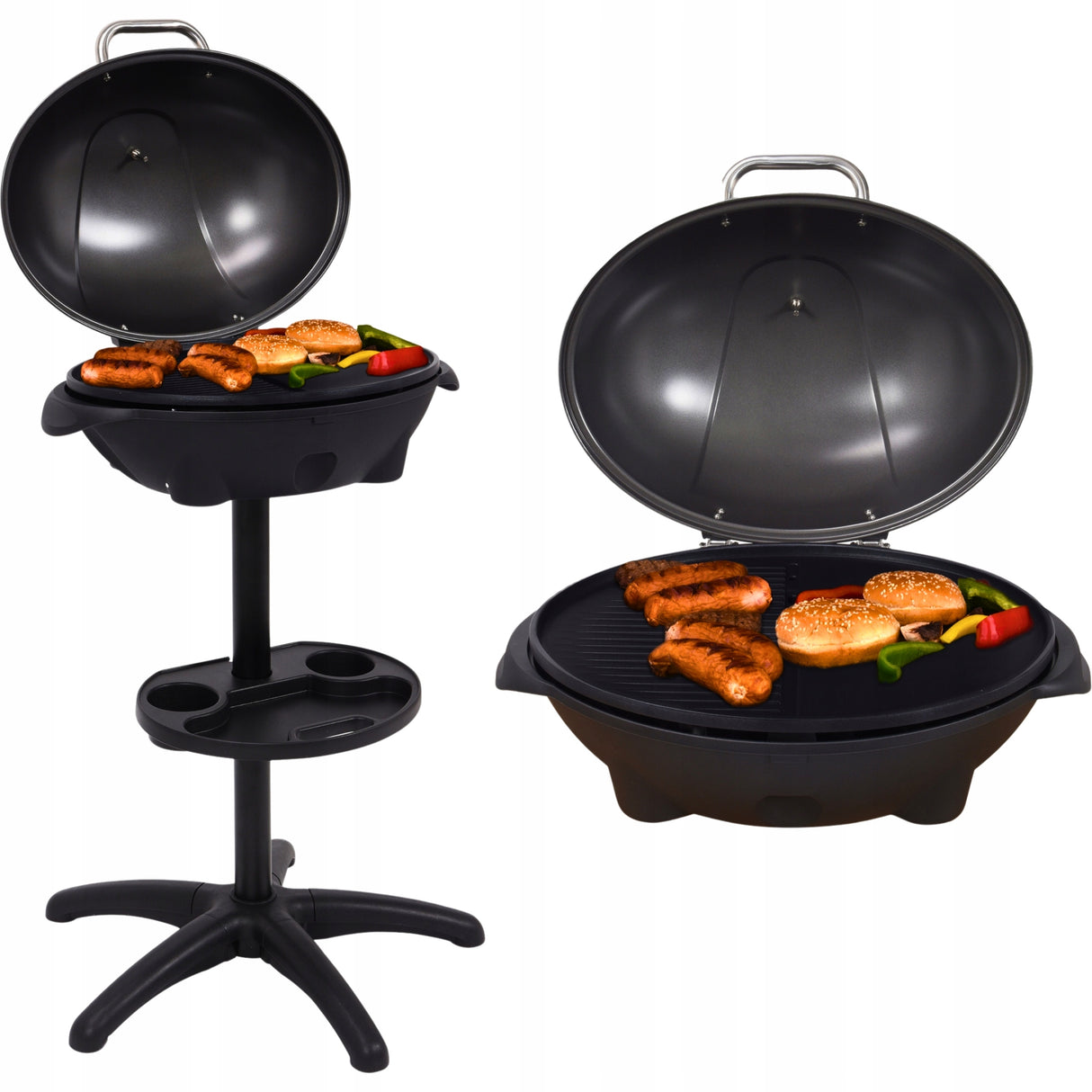 GRILL ELEKTRYCZNY 2000W OGRODOWY BALKONOWY NA STÓŁ POVES