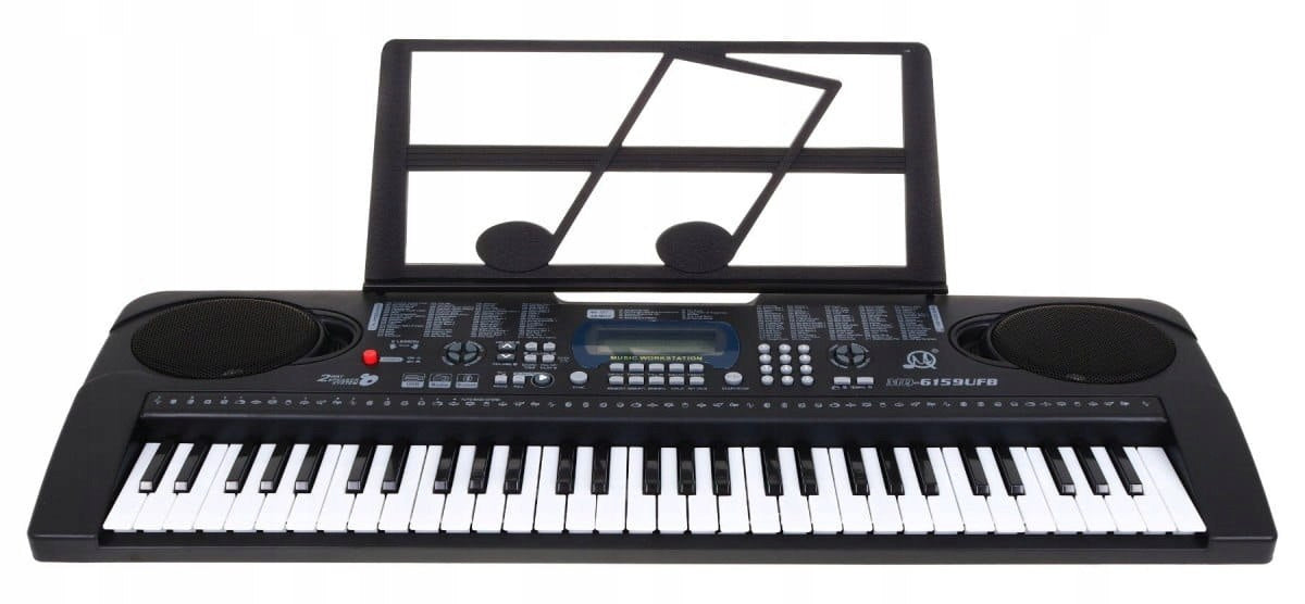 Keyboard Organy dla Dzieci Organki Stojak na Nuty Mikrofon do Nauki Gry