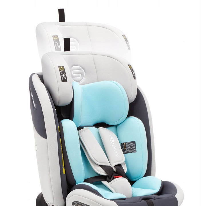 Fotelik Samochodowy dla Dziecka Przenośny 40-150cm 0-36kg POVES White-Blue