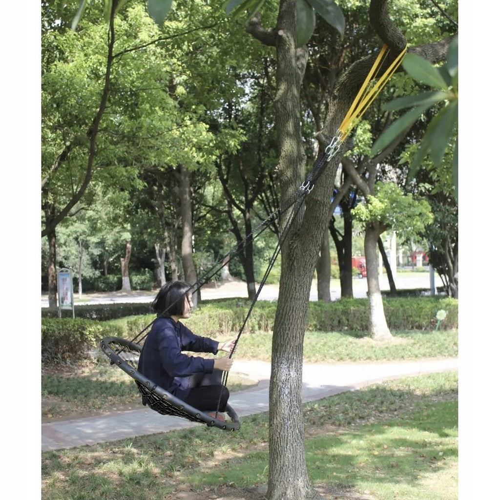 Huśtawka Bocianie Gniazdo Ogrodowa dla Dzieci XXL 100cm 150kg Stelaż Duża