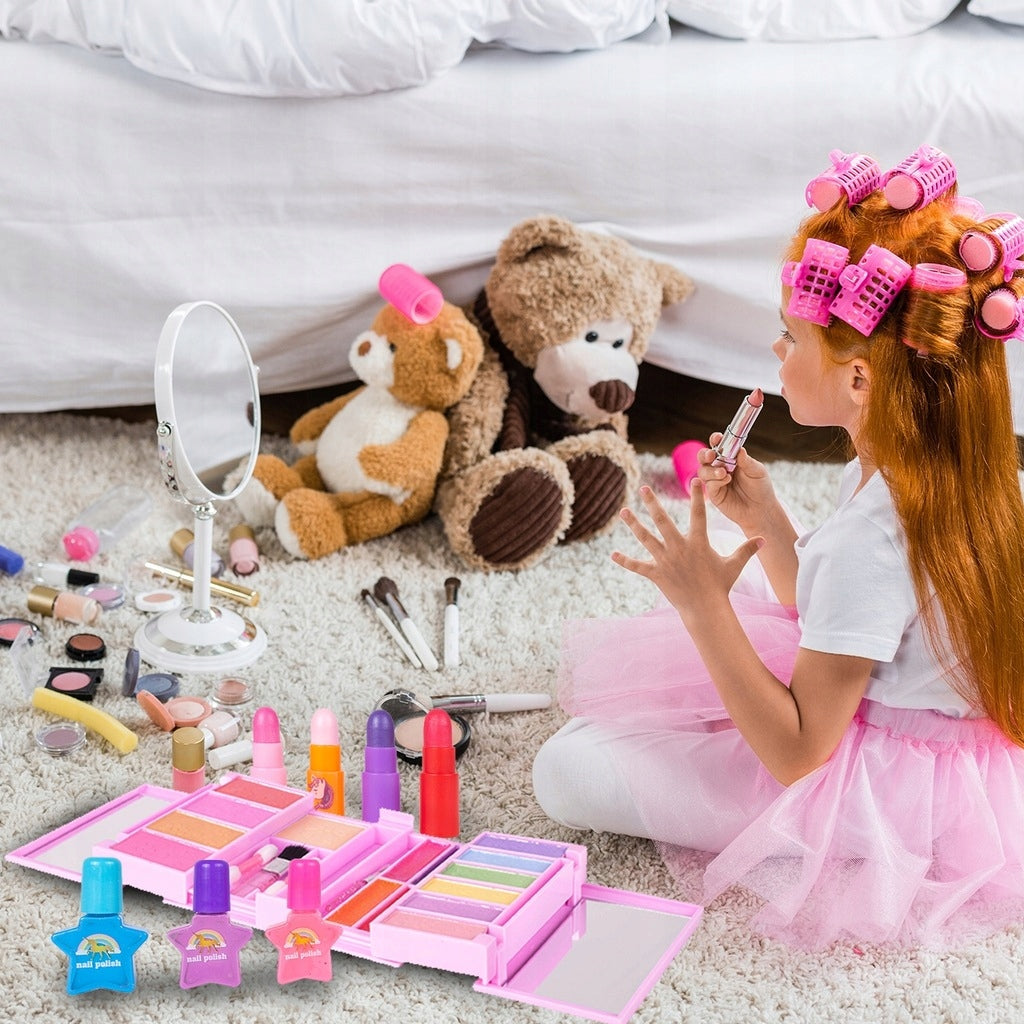 Zestaw do Makijażu Paznokci Kosmetyki Cienie Lakiery Hello Kitty dla Dzieci