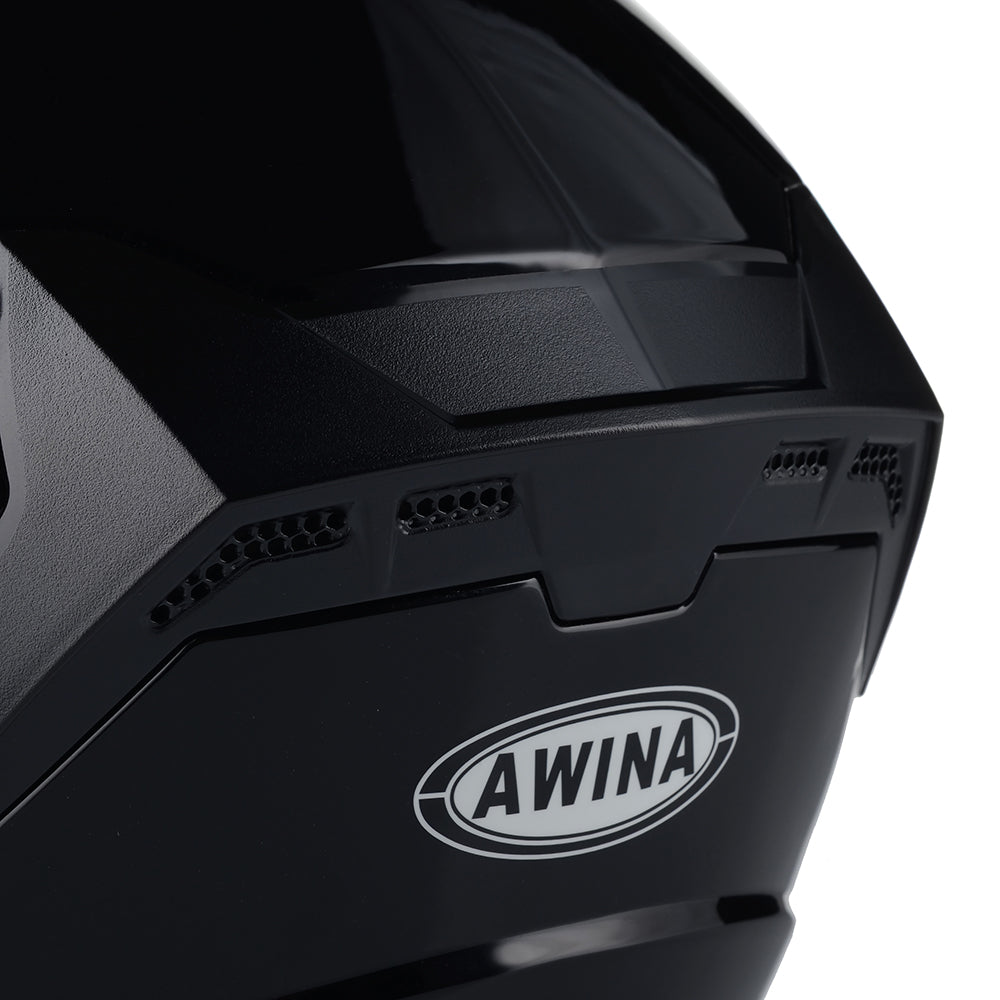 Kask Motocyklowy Otwarty Ochronny Chopper Skuter Czarny Połysk Rozmiar S
