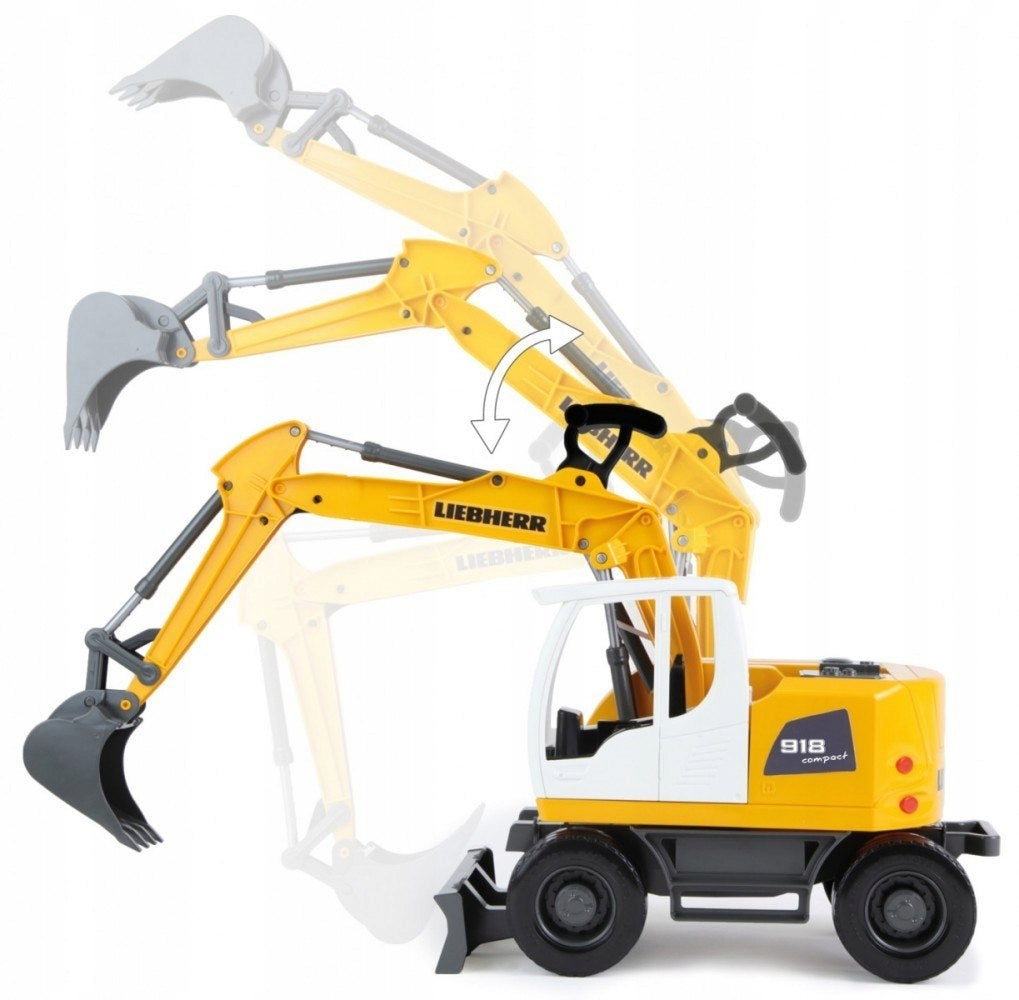Koparka Ruchome Ramie Łyżka 360 Obrót Dziecięca Zabawka Liebherr Worx