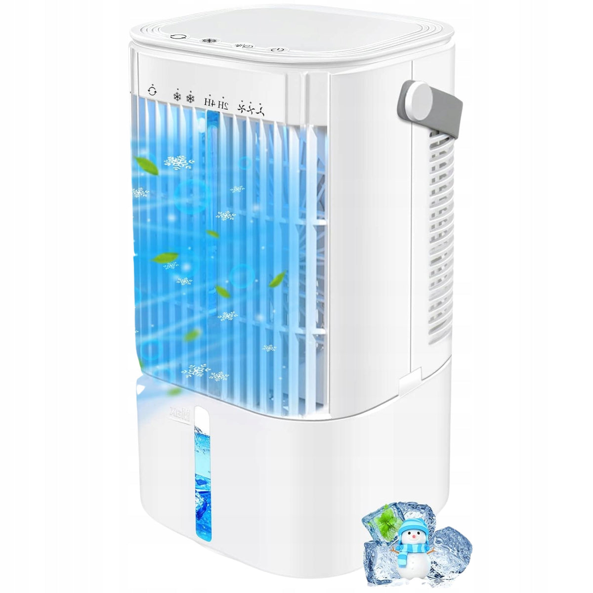 Wentylator Przenośny Mobilny Termowentylator RenFox YP2306 Biały 5w1 LED