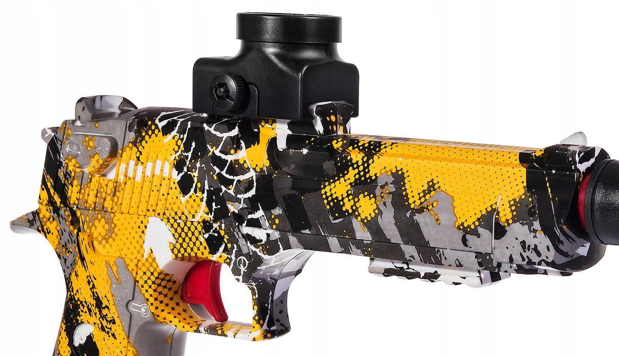 Pistolet na Kulki Żelowe Strzałki Automat Zestaw na Prezent z Akumulatorem