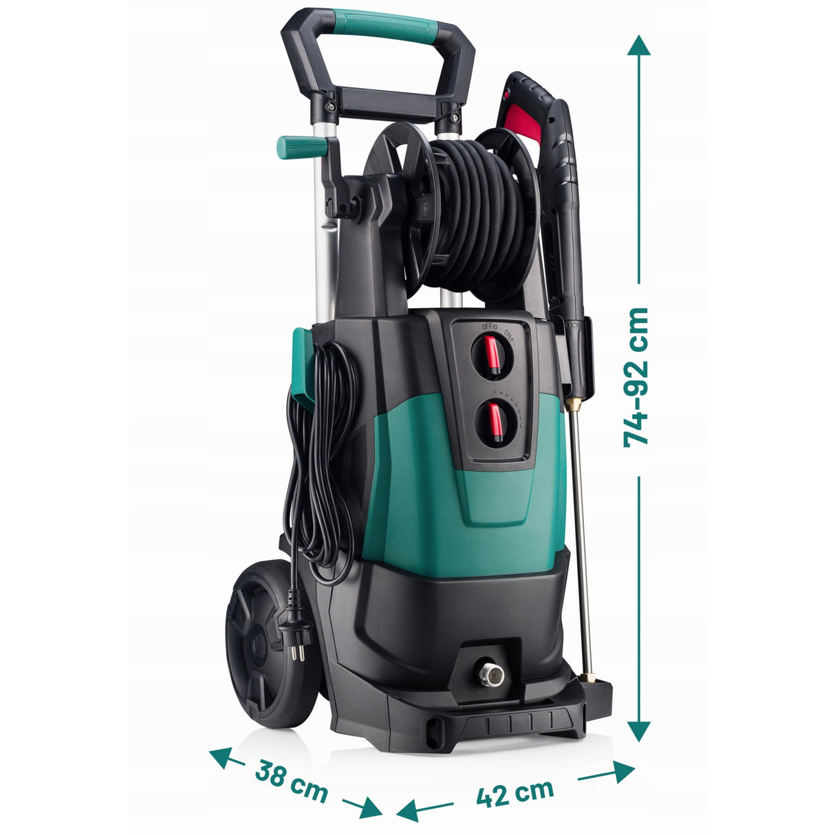 Myjka Ciśnieniowa Indukcja Pompa Mosiężna Turbo Zestaw 3200W 350 Bar