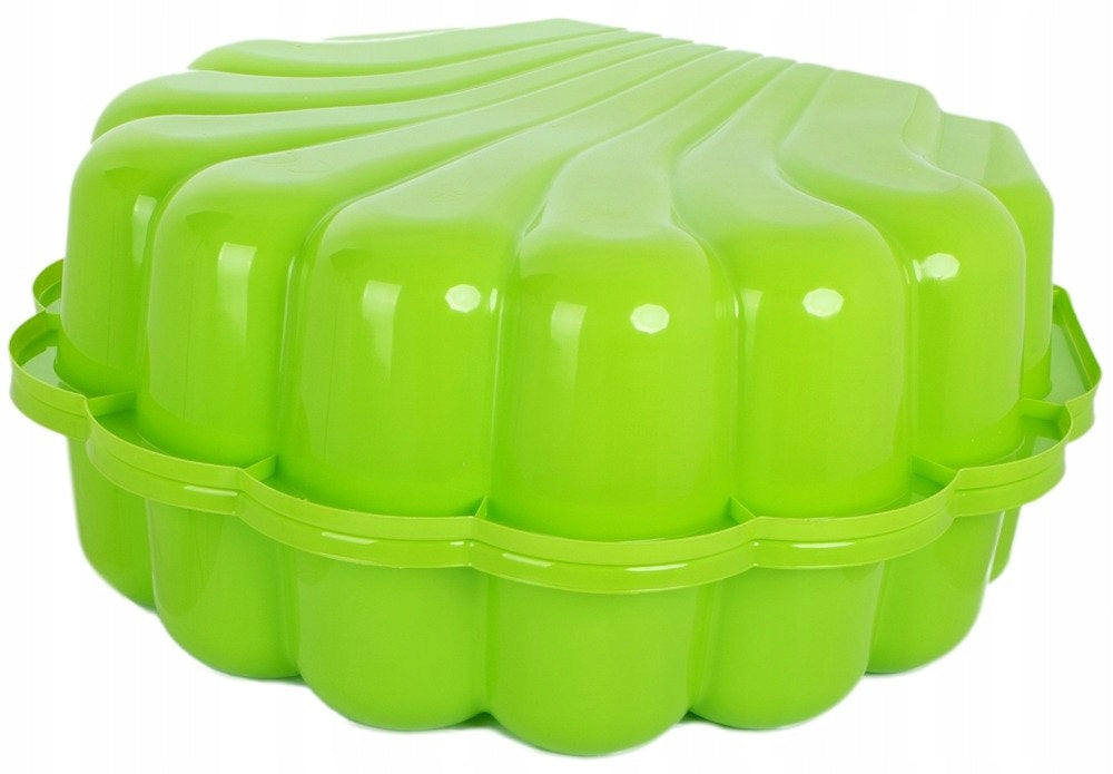 Piaskownica Lub Basen Plastikowa XXL 2w1 Muszelka Zamykana Zielona
