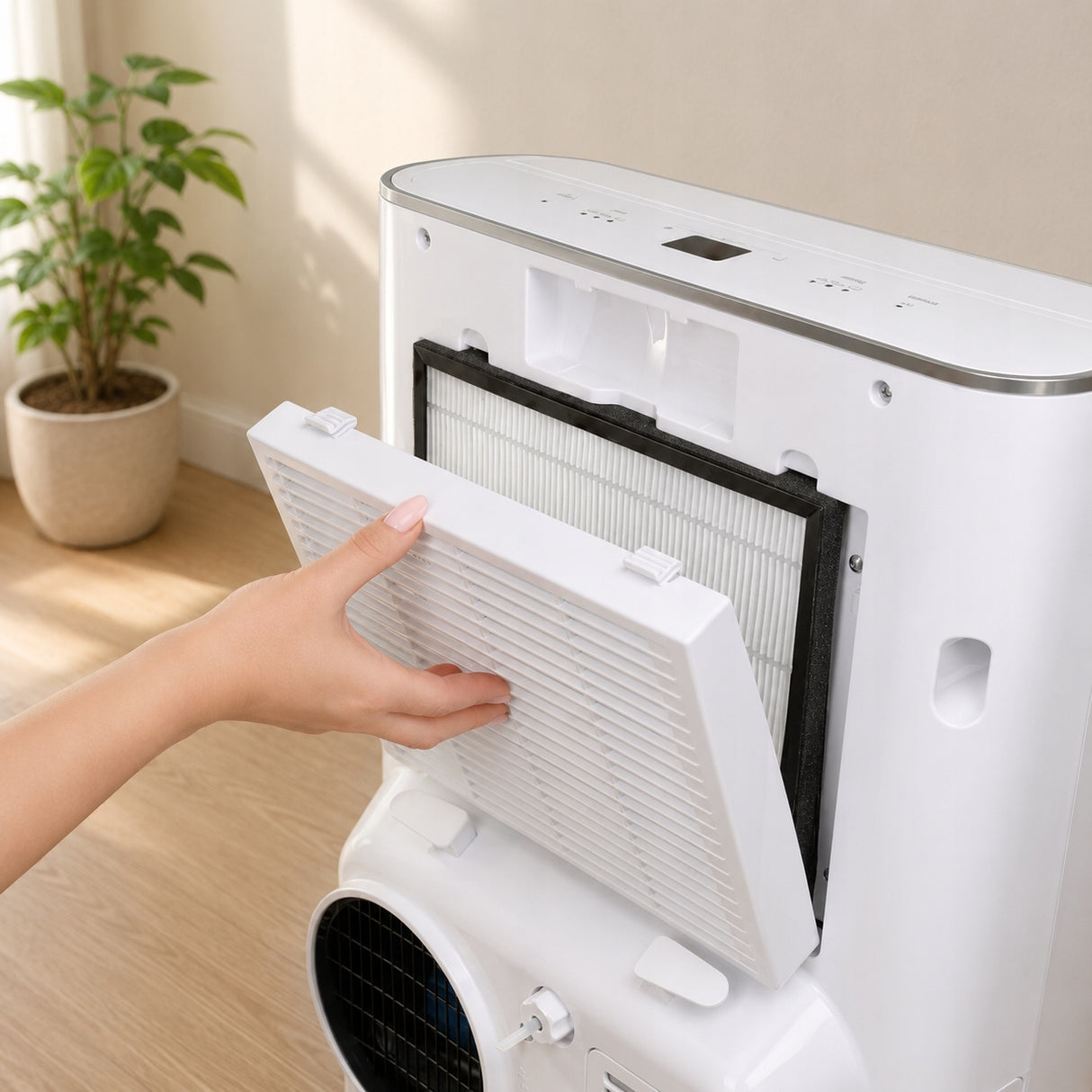 Klimatyzator Przenośny Mobilny na Upały Chłodzący Biały 2640 W do 30m2