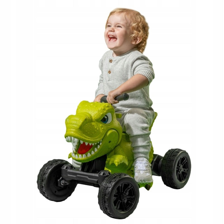 Jeźdzdik na Akumulator Pojazd Elektryczny Dino z Dźwiękiem Dinozaur Quad
