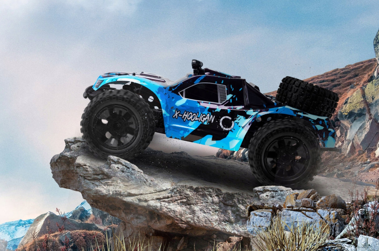 Samochód RC Terenowy 4x4 35km/h Duży Wodoodporny 2 Akumulatory Niebieski