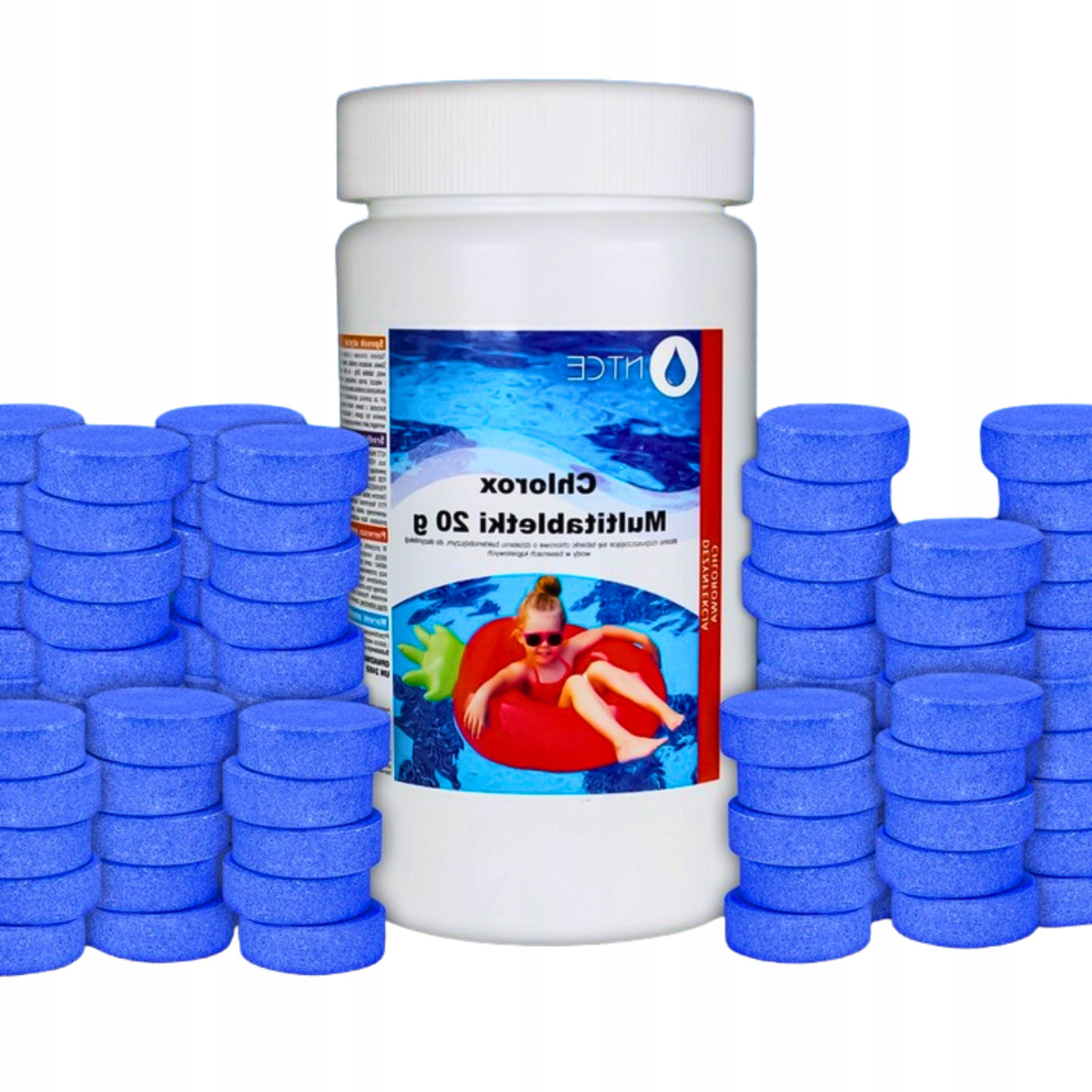 CHLOR MULTIFUNKCYJNE TABLETKI DO BASENU 11W1 JACUZZI SPA 20G BLUE BASEN 1KG