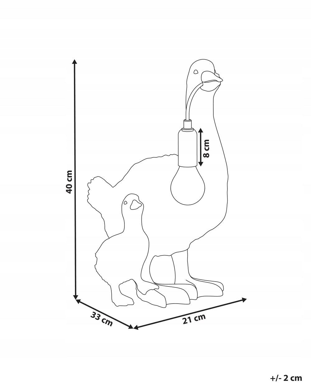 Lampa Stołowa Złota Kaczki Mała Duża Elegancka Stołowa Lampka 40cm Mosiądz