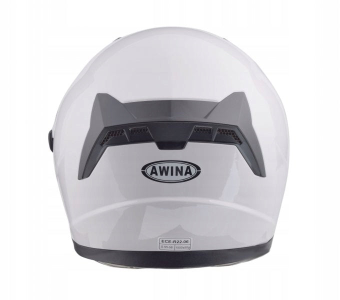 Kask Motocyklowy Otwarty Ochronny Blenda Przeciwsłoneczna Biały Rozmiar XL