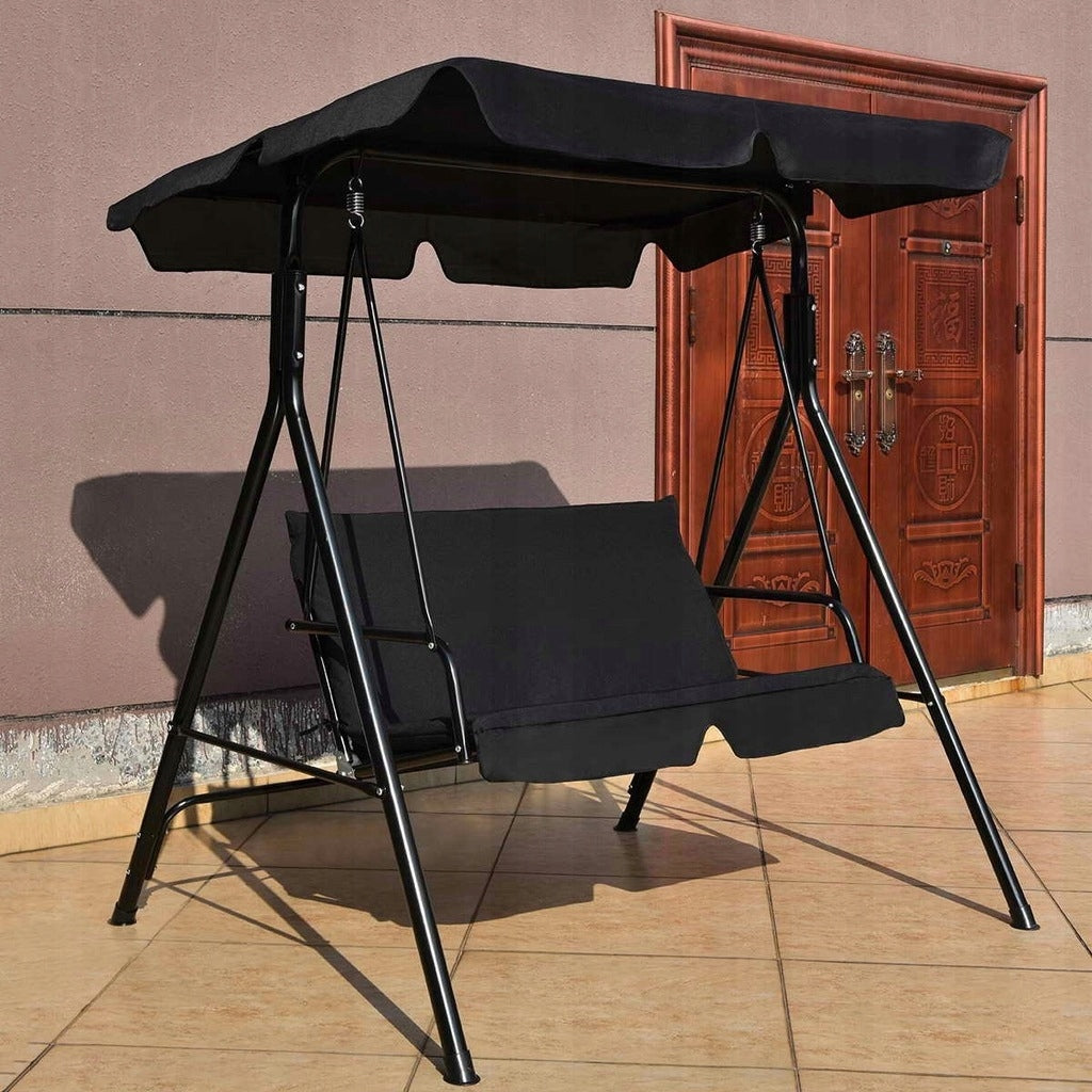 HUŚTAWKA OGRODOWA 2 OSOBOWA BUJANA LEŻANKA Z DACHEM PREMIUM 104x104 cm