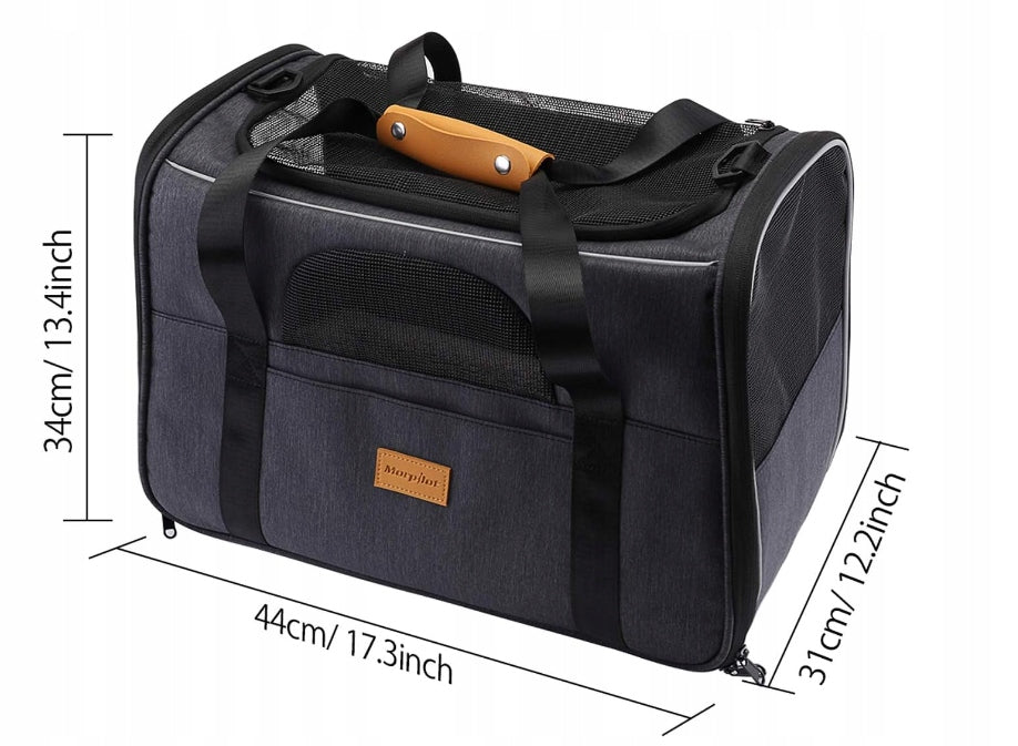 Transporter Dla Psa I Kota Poves Otwierany Z Góry Boku 44x31x34cm Do 7kg