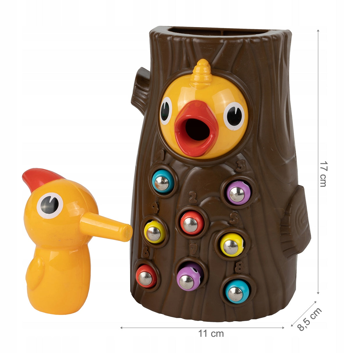 Gra Zręcznościowa Magnetyczna Dzięcioł i Robaczki Koncentracja Rodzinna
