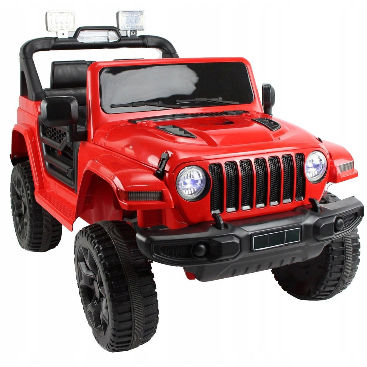 JEEP LT Off Road 4x4, Auto na Akumulator 4 Amortyzatory Czerwony 12V 7Ah