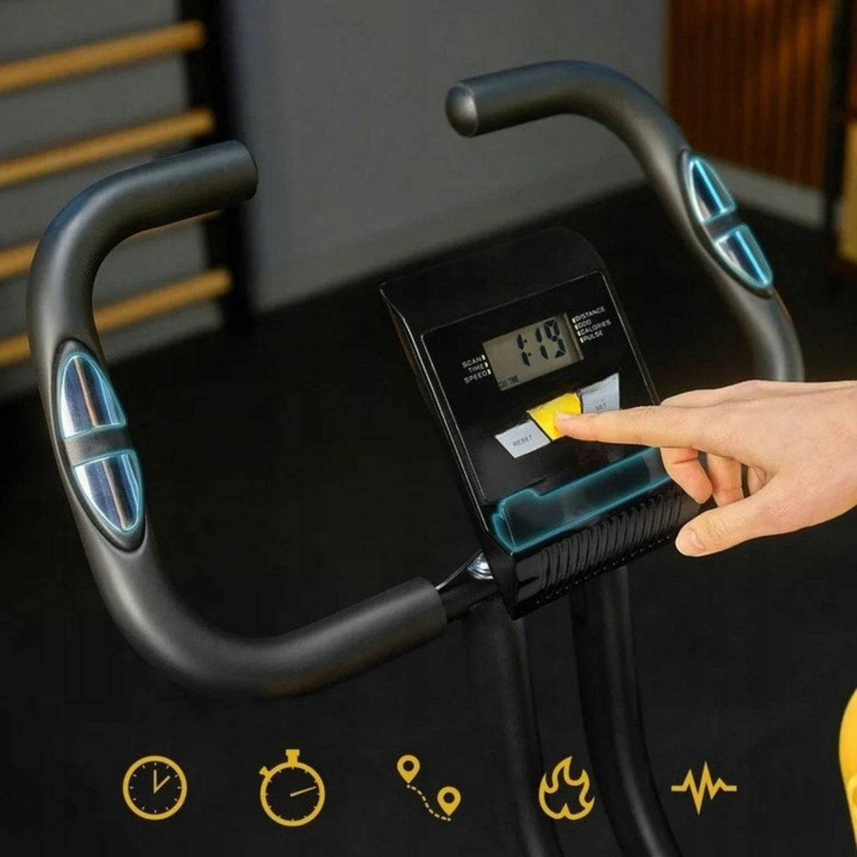 Rowerek Treningowy Stacjonarny Składany do Ćwiczeń Rower Fitness Pionowy