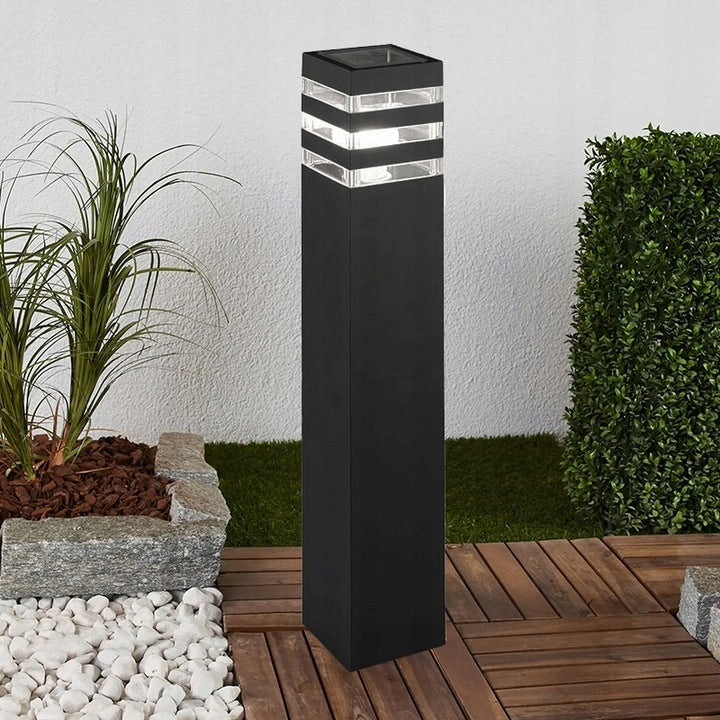 Lampa Ogrodowa stojąca słupek ogrodowy 80 cm E27 CZARNY POVES
