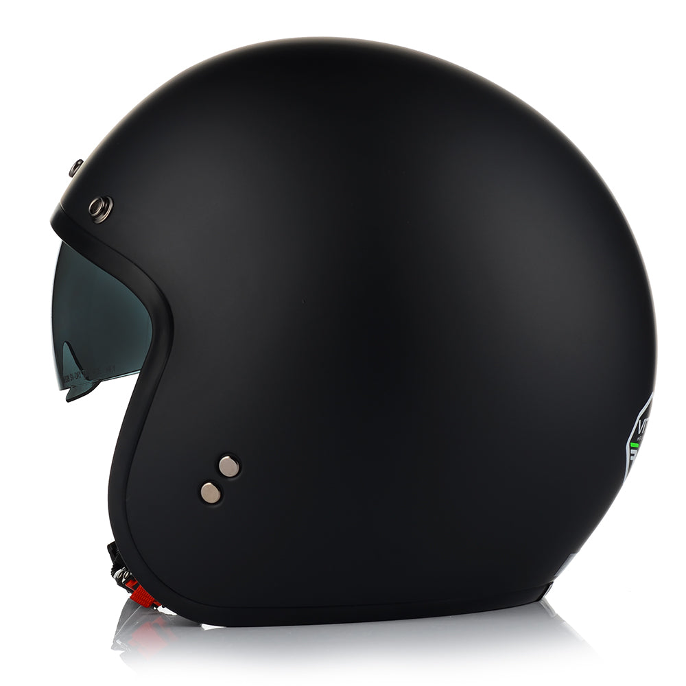Kask Motocyklowy Otwarty VITO SPECJAL Chopper Cruiser + Daszek Blenda M MAT