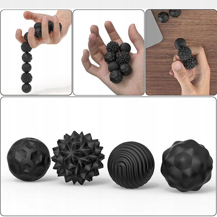 Kulki Sensoryczne Magnetyczne Antystresowa Kulka Zestaw 8 Kulek Zabawka
