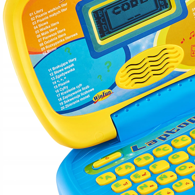 Komputerek Laptop Dziecięcy + Myszka dla Dzieci Interaktywny Edukacyjny