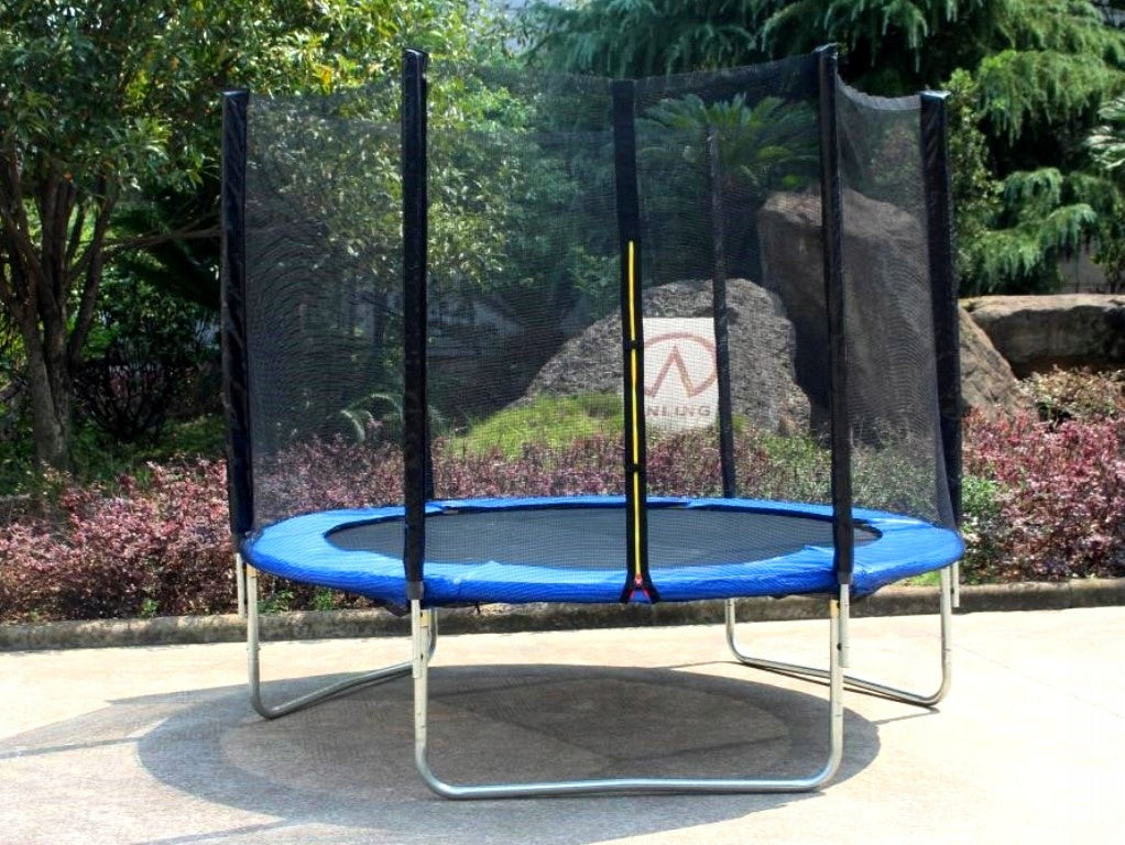 TRAMPOLINA OGRODOWA 10FT 312CM DRABINA R-SPORT (304-312 cm) POVES