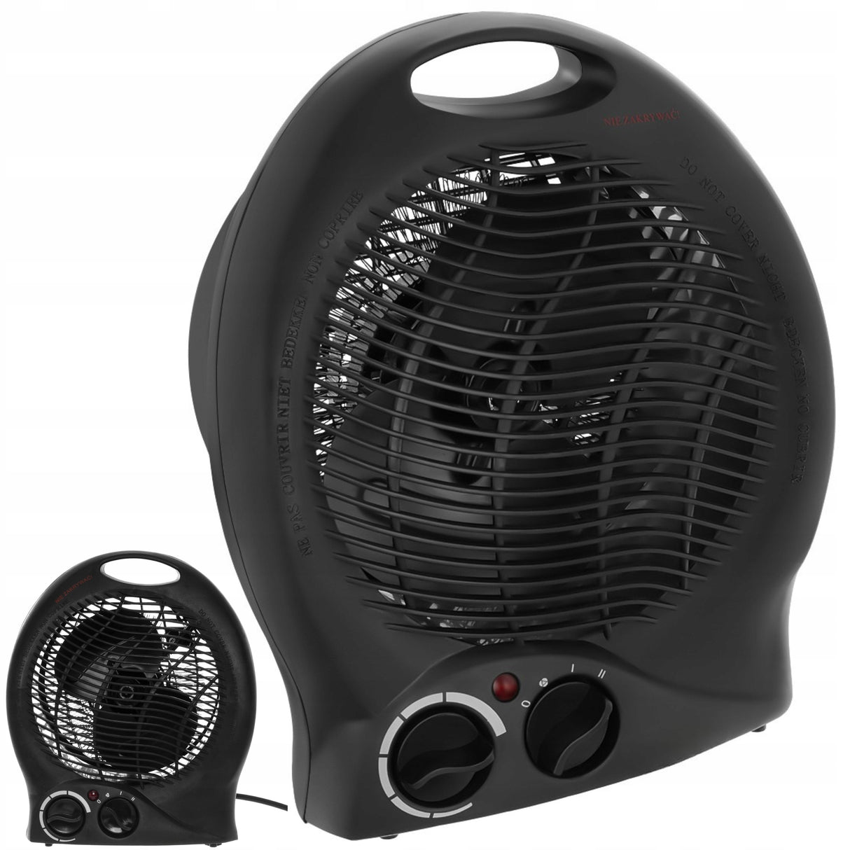 Termowentylator Grzejnik Elektryczny Farelka 2000W 3 Poziomy z Termostatem