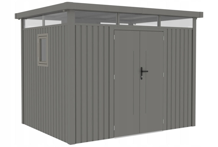 Domek Ogrodowy Schowek na Narzędzia 294x230cm Stal Ocynkowana Metalowy