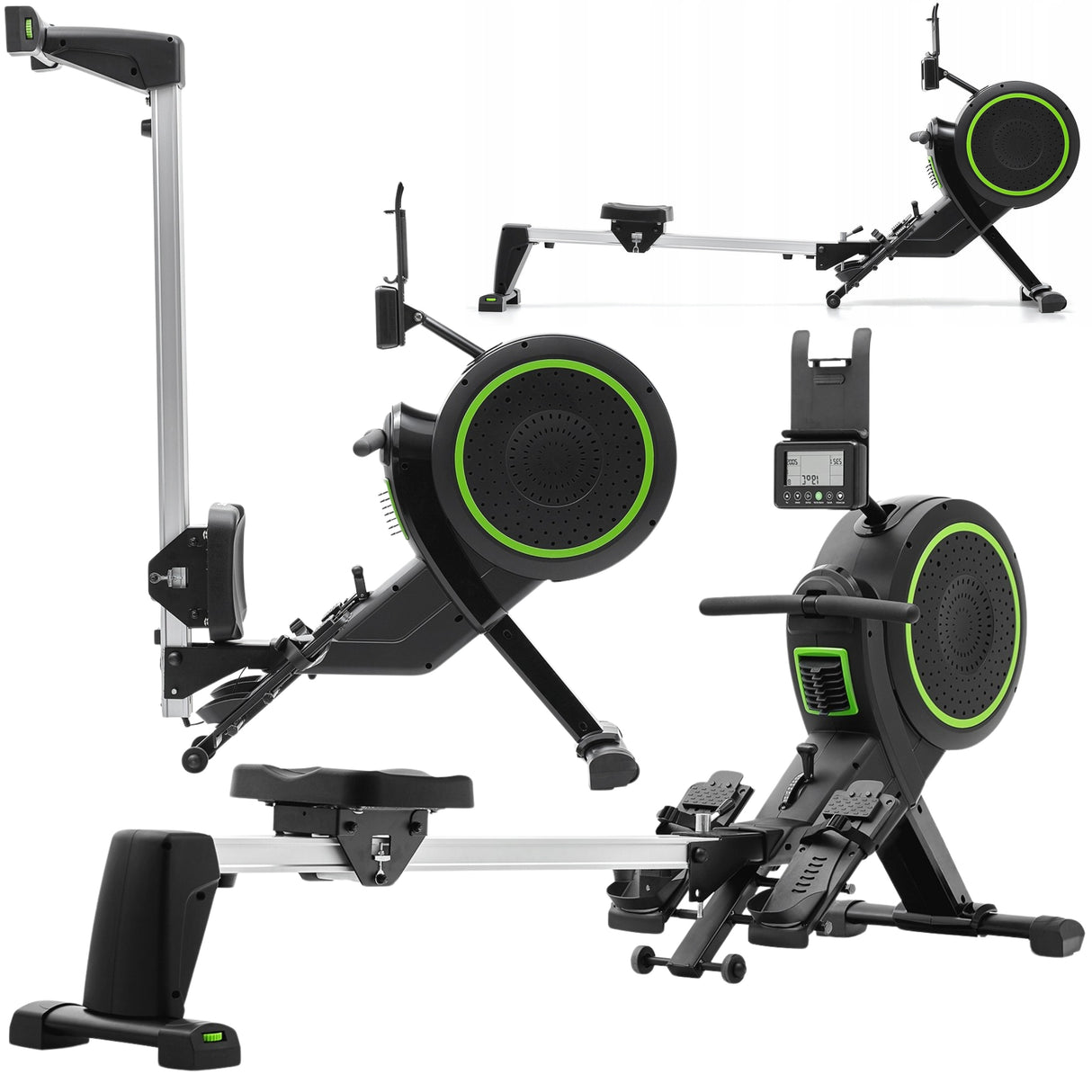 Wioślarz Ergonometr Powietrzny Magnetyczny Maksymalna Waga 135KG Wioślarski