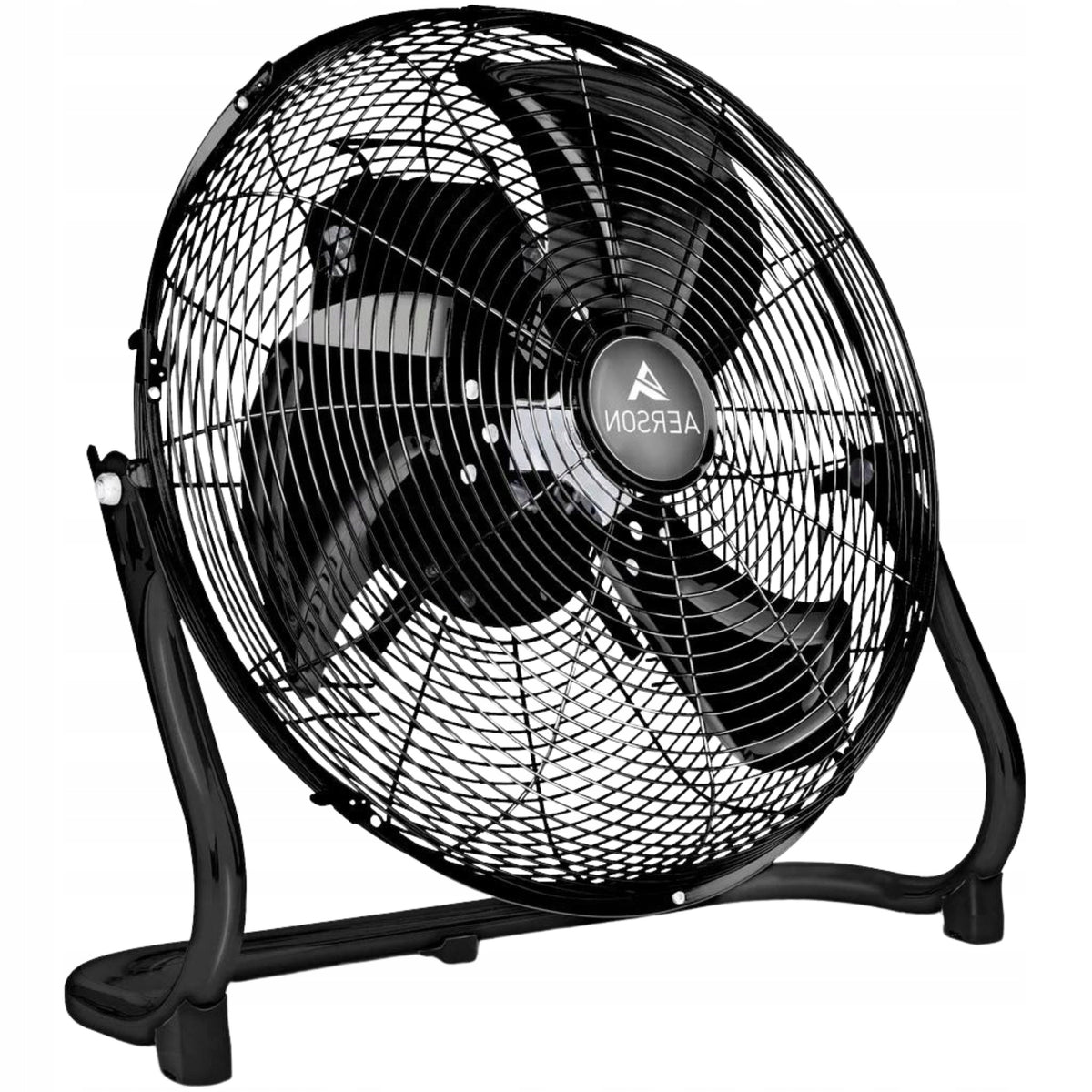 Wentylator Podłogowy 60 cm Czarny Wiatrak 200W AERSON Biurkowy 3 Poziomy