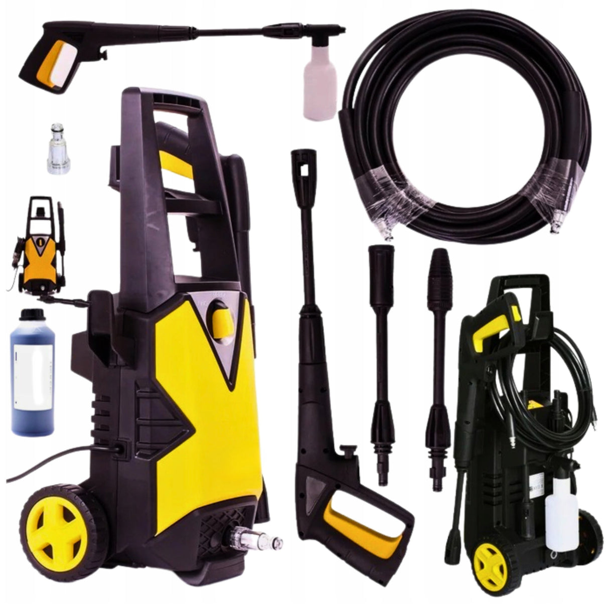 Myjka Ciśnieniowa Samossąca Mocna Turbo Lanca 1500 W 240 V 230 Bar