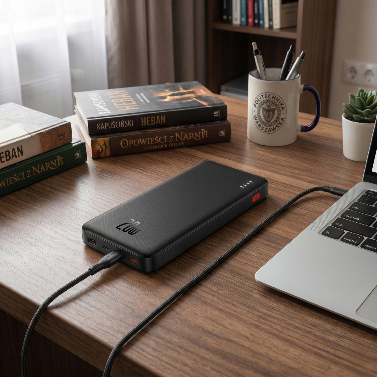 Powerbank Airpow 10000mAh 20W Czarny