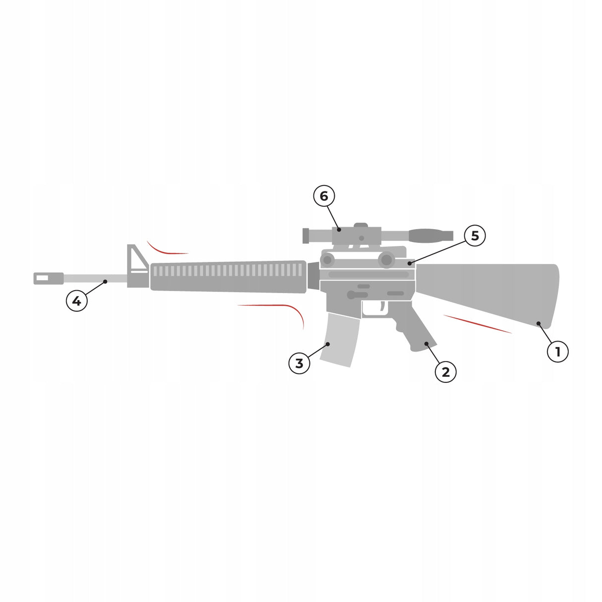 Karabin Snajperski z Lunetą na Kulki Laser 800 Kulek Pistolet 101 cm Zestaw
