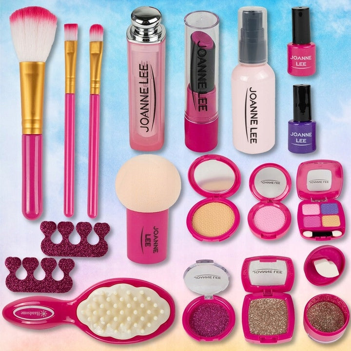 Zestaw Kosmetyków do Malowania Manicure Makijażu Makeup dla Dzieci Kuferek