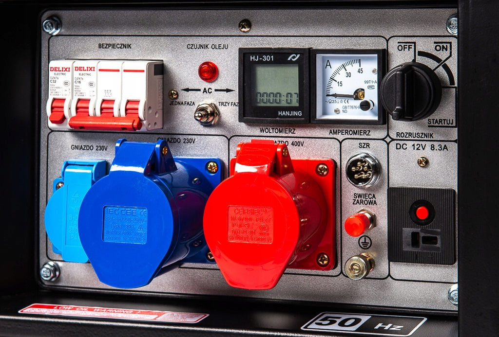 Prądotwórczy Agregat Przenośny Trójfazowy Diesel 11000W AVR Warsztat