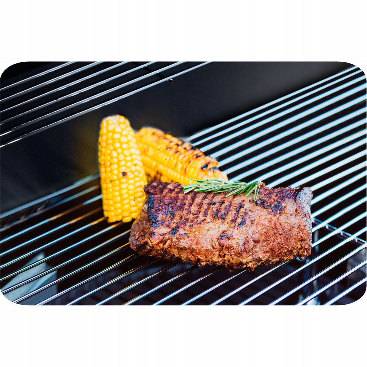 Grill Gazowy Czarny Kompaktowy Teesa BBQ 2000 2 palniki 5 kW TSA0080