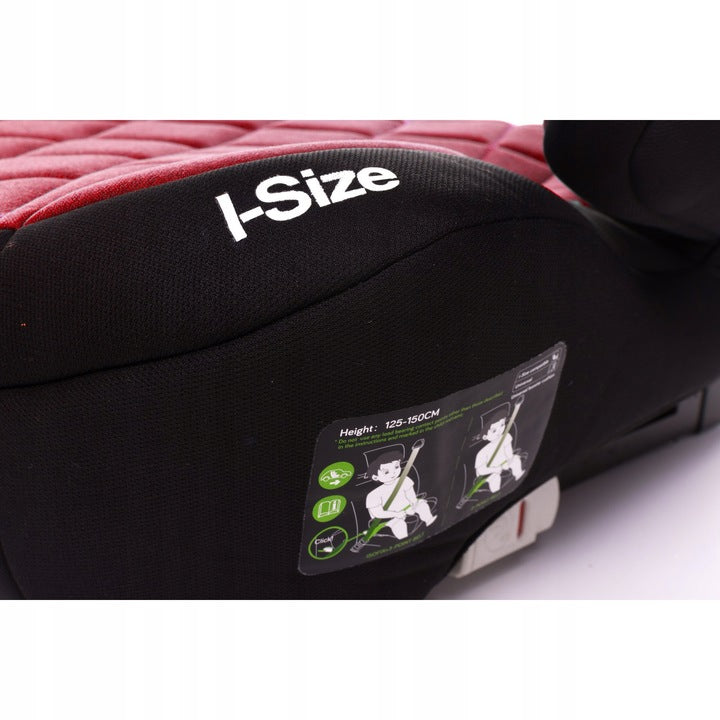 Fotelik Samochodowy Podstawka Samochodowa Booster Czerwony dla Dziecka 36kg