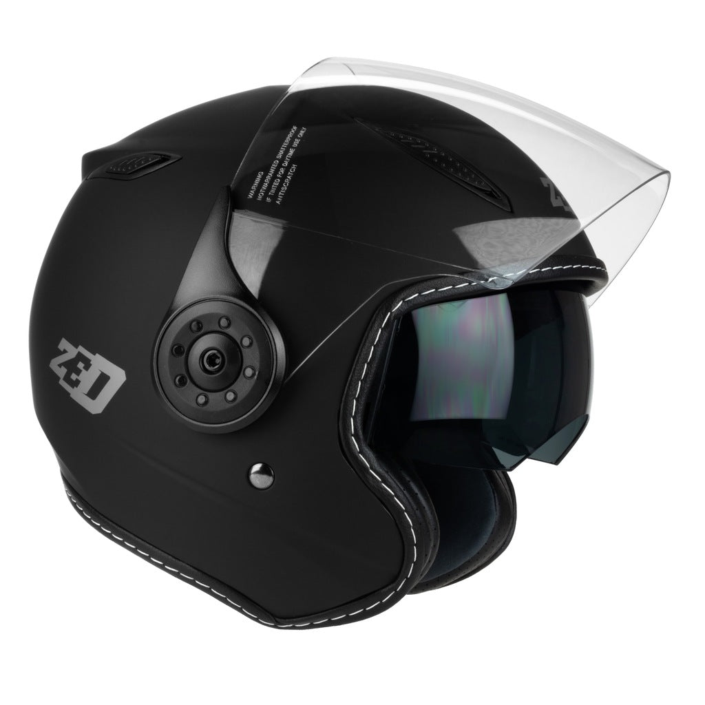 Kask Motocyklowy Otwarty ZED C5 Blenda + Kominiarka Czarny XXL