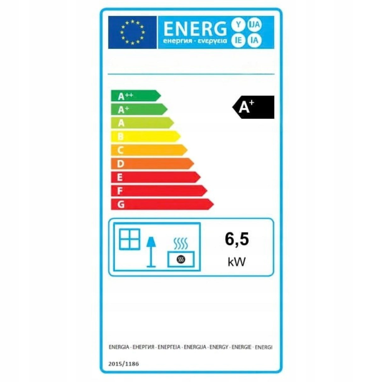Piec Stalowy Koza Kominek Nowoczesny ECO Szamotowy Żeliwny Biały 6,5 kW