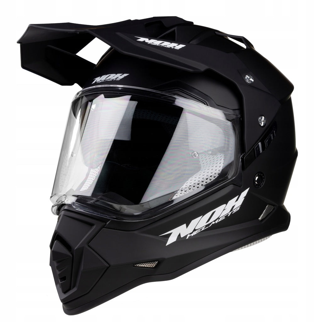 Kask Motocyklowy Cross Kask na Crossa System Pinlock Czarny S