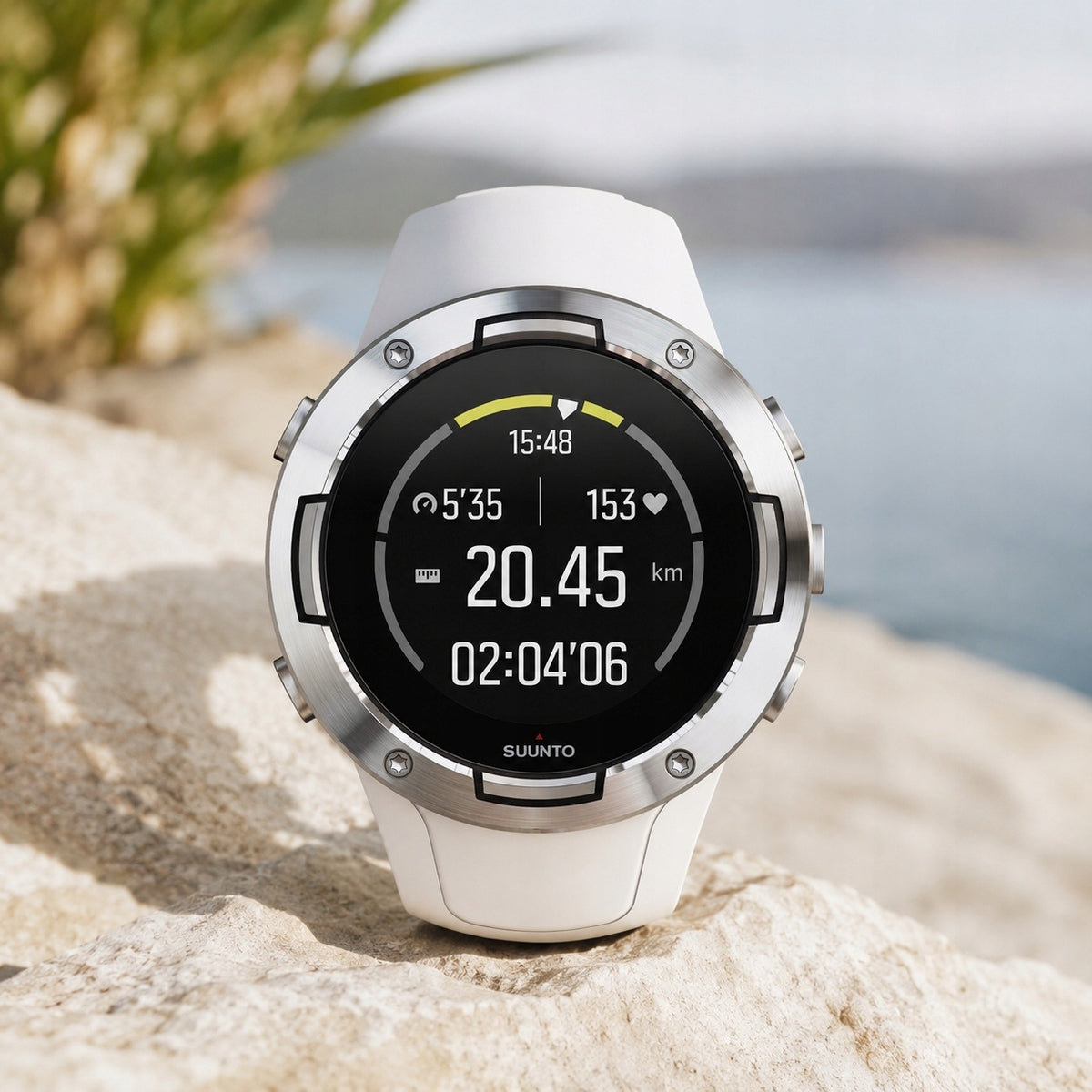 Zegarek Sportowy Suunto 5 Biały Multisportowy Rozmiar Uniwersalny Okrągły