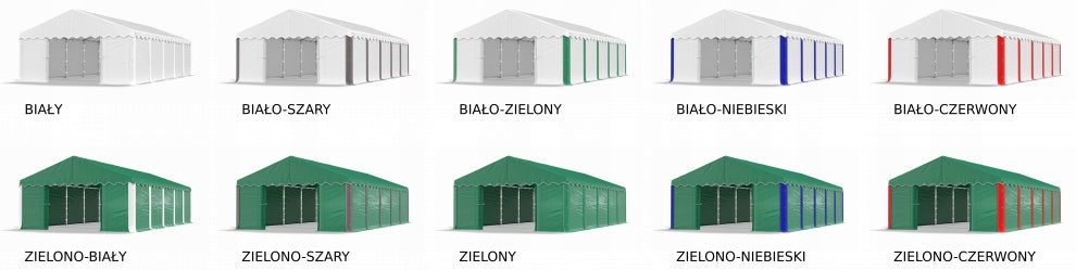 Namiot Ogrodowy Imprezowy Przemysłowy Magazynowy -LETNI ZIELONE POVES 4x4m
