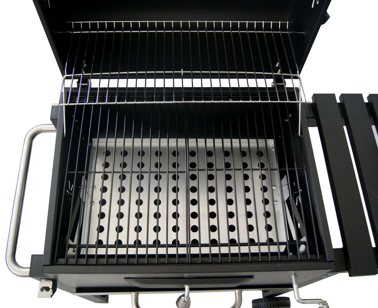 Grill Ogrodowy Węglowy Pokrywa Ruszt Popielnik Termometr Duży XXL + Gratis